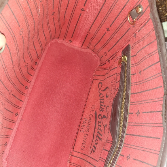 (SOLD)Authtnic Louis Vuitton Damier ebene neverful Pm - Picture 4 of 16